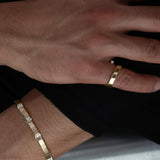 2 TCW Round Halo & Pave Lab Grown Diamond Mens Wedding Band