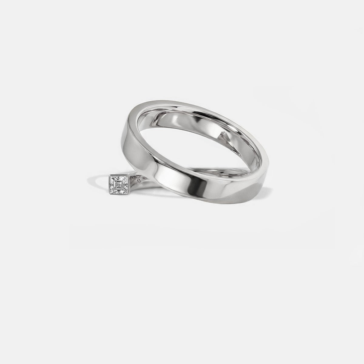 2 TCW Round Halo & Pave Lab Grown Diamond Mens Wedding Band