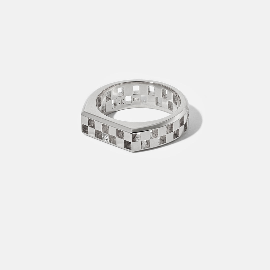 2 TCW Round Halo & Pave Lab Grown Diamond Mens Wedding Band