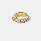 2 TCW Round Halo & Pave Lab Grown Diamond Mens Wedding Band