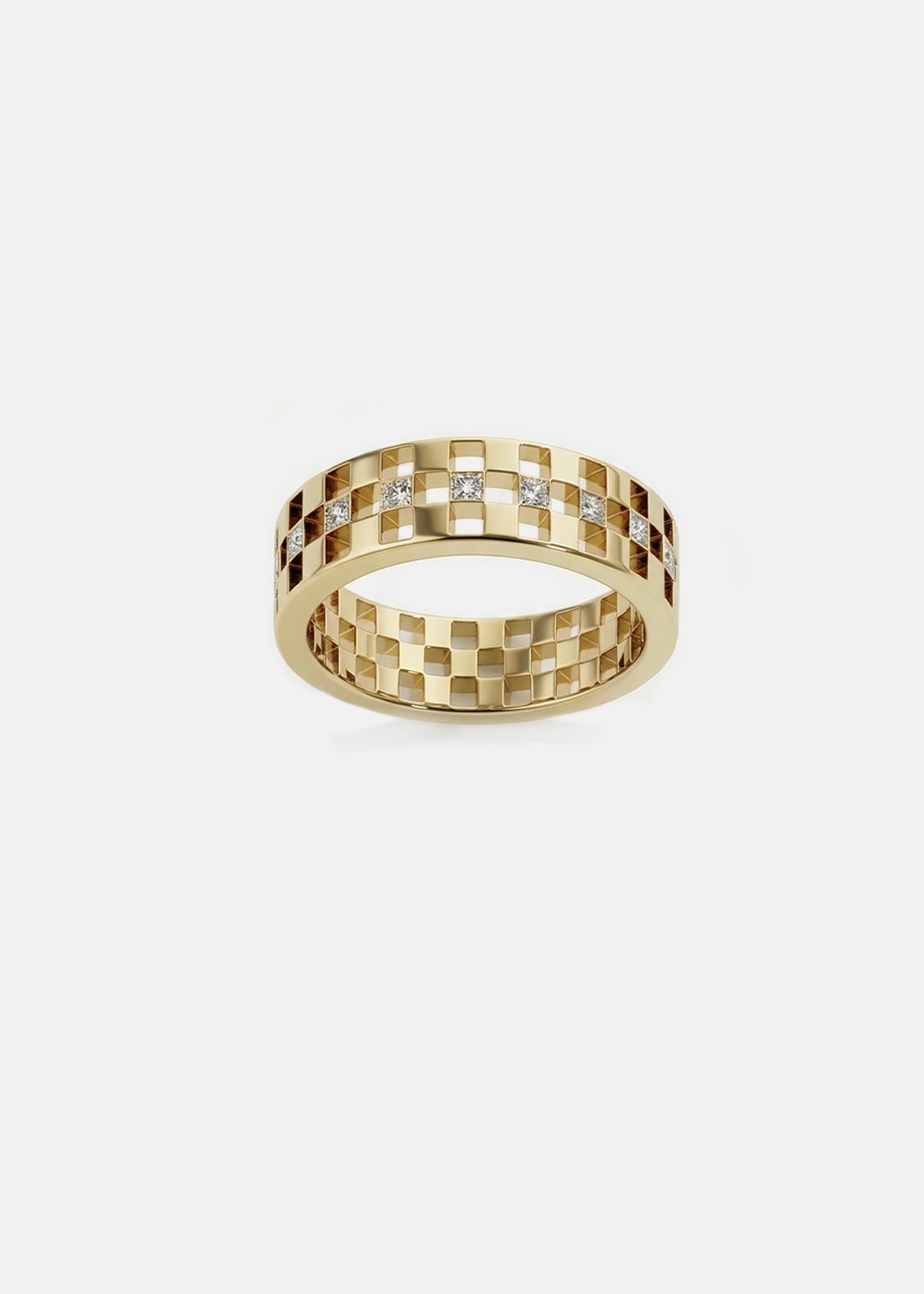 2 TCW Round Halo & Pave Lab Grown Diamond Mens Wedding Band