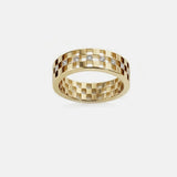 2 TCW Round Halo & Pave Lab Grown Diamond Mens Wedding Band