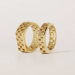 2 TCW Round Halo & Pave Lab Grown Diamond Mens Wedding Band