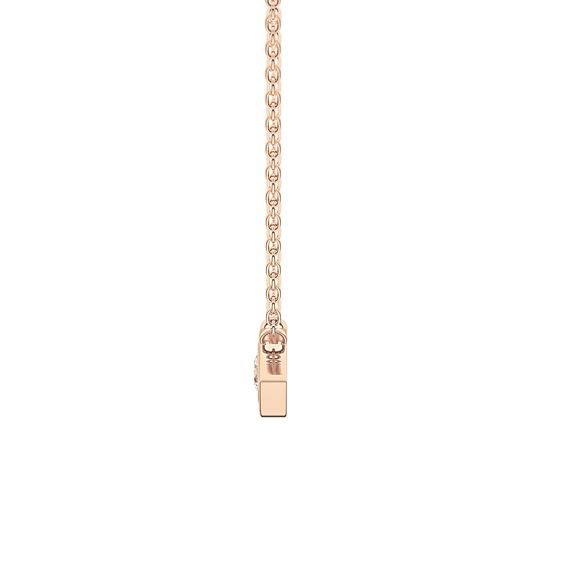 Classic 0.08 TCW Round Evil Eye Style Moissanite Diamond Necklace
