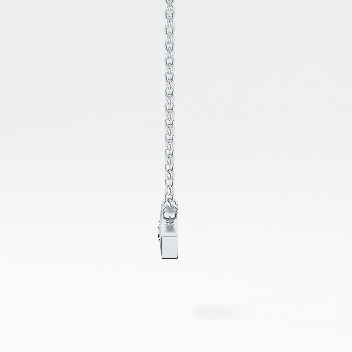 Classic 0.08 TCW Round Evil Eye Style Moissanite Diamond Necklace