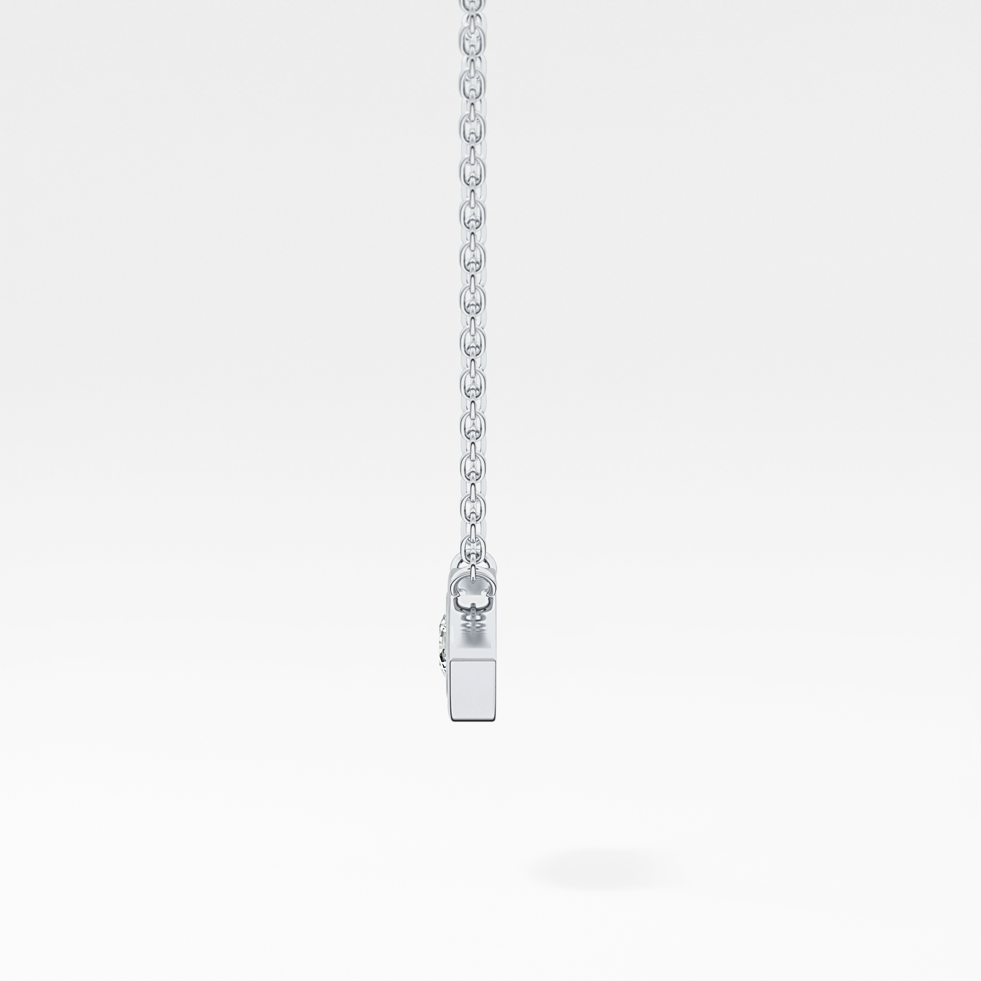 Classic 0.08 TCW Round Evil Eye Style Moissanite Diamond Necklace