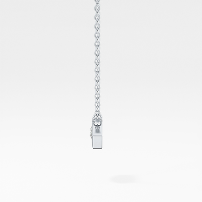 Classic 0.08 TCW Round Evil Eye Style Moissanite Diamond Necklace