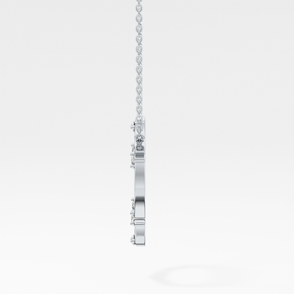 Classic 0.09 TCW Round Moissanite Diamond Necklace