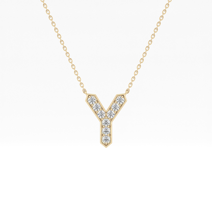 Classic 0.23 TCW Round Y Shaped Moissanite Diamond Necklace