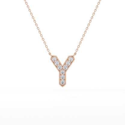 Classic 0.23 TCW Round Y Shaped Moissanite Diamond Necklace