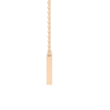 Classic 0.202 TCW Round M Shaped Moissanite Diamond Necklace