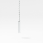 Classic 0.202 TCW Round M Shaped Moissanite Diamond Necklace