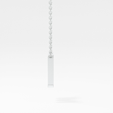 Classic 0.202 TCW Round M Shaped Moissanite Diamond Necklace