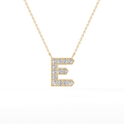 Classic 0.385 TCW  Round E Shaped Moissanite Diamond Necklace