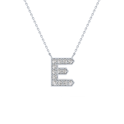 Classic 0.385 TCW  Round E Shaped Moissanite Diamond Necklace