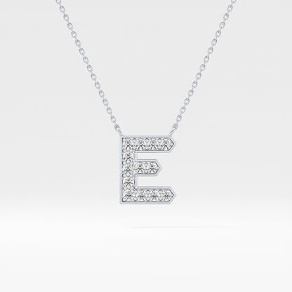 Classic 0.385 TCW  Round E Shaped Moissanite Diamond Necklace