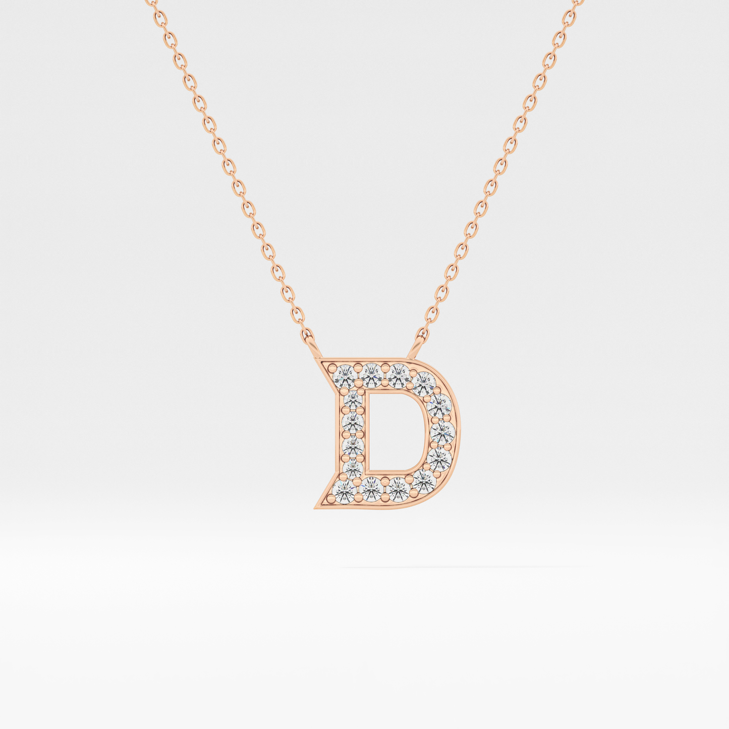 Classic 0.243 TCW Round D Shaped Moissanite Diamond Necklace
