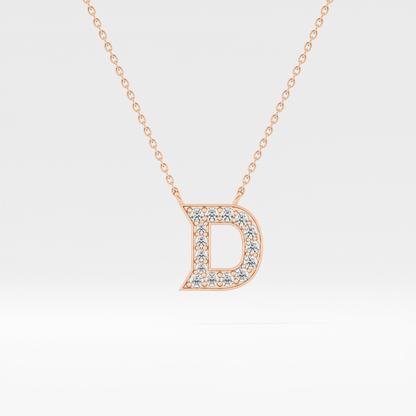 Classic 0.243 TCW Round D Shaped Moissanite Diamond Necklace