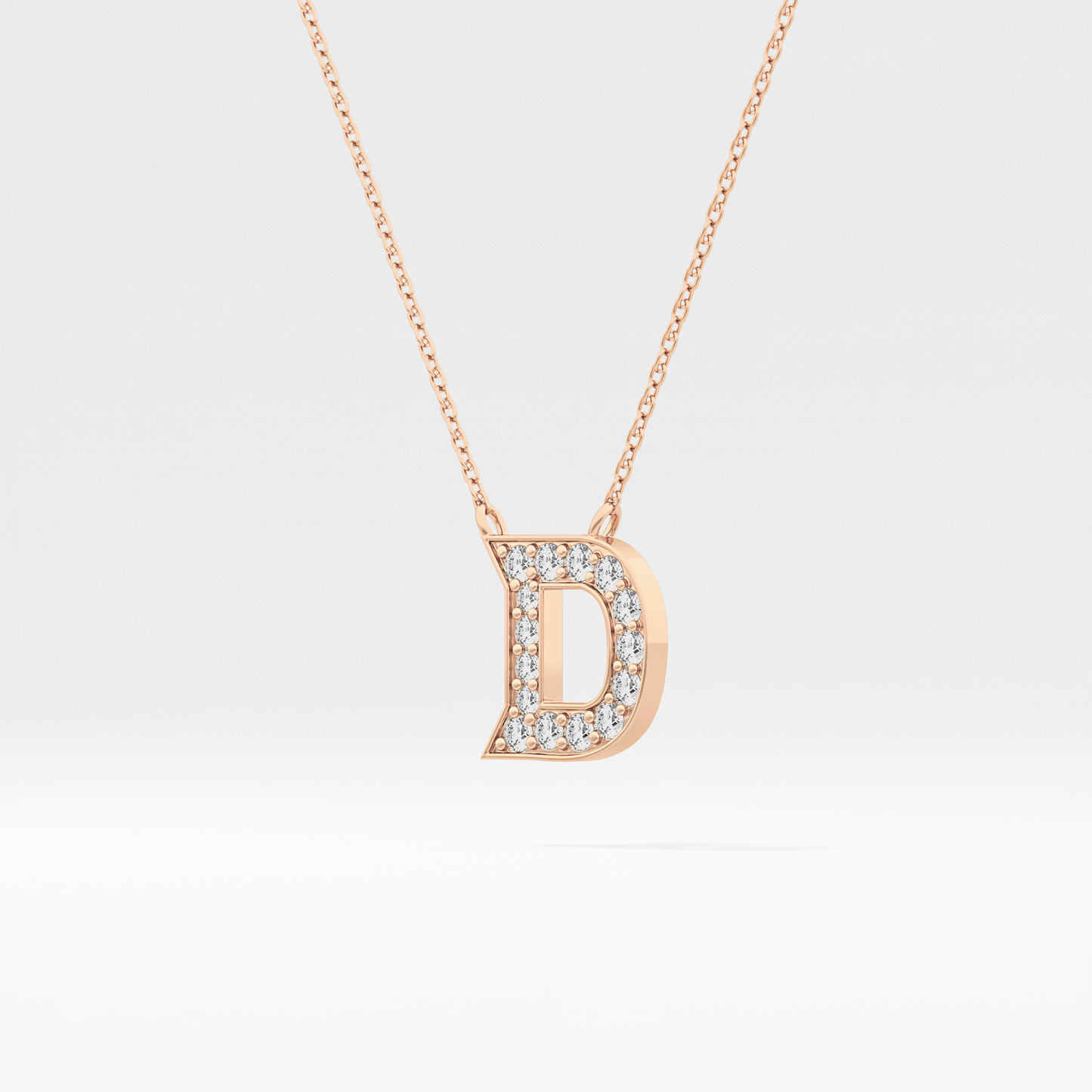 Classic 0.243 TCW Round D Shaped Moissanite Diamond Necklace
