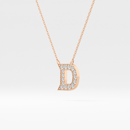 Classic 0.243 TCW Round D Shaped Moissanite Diamond Necklace