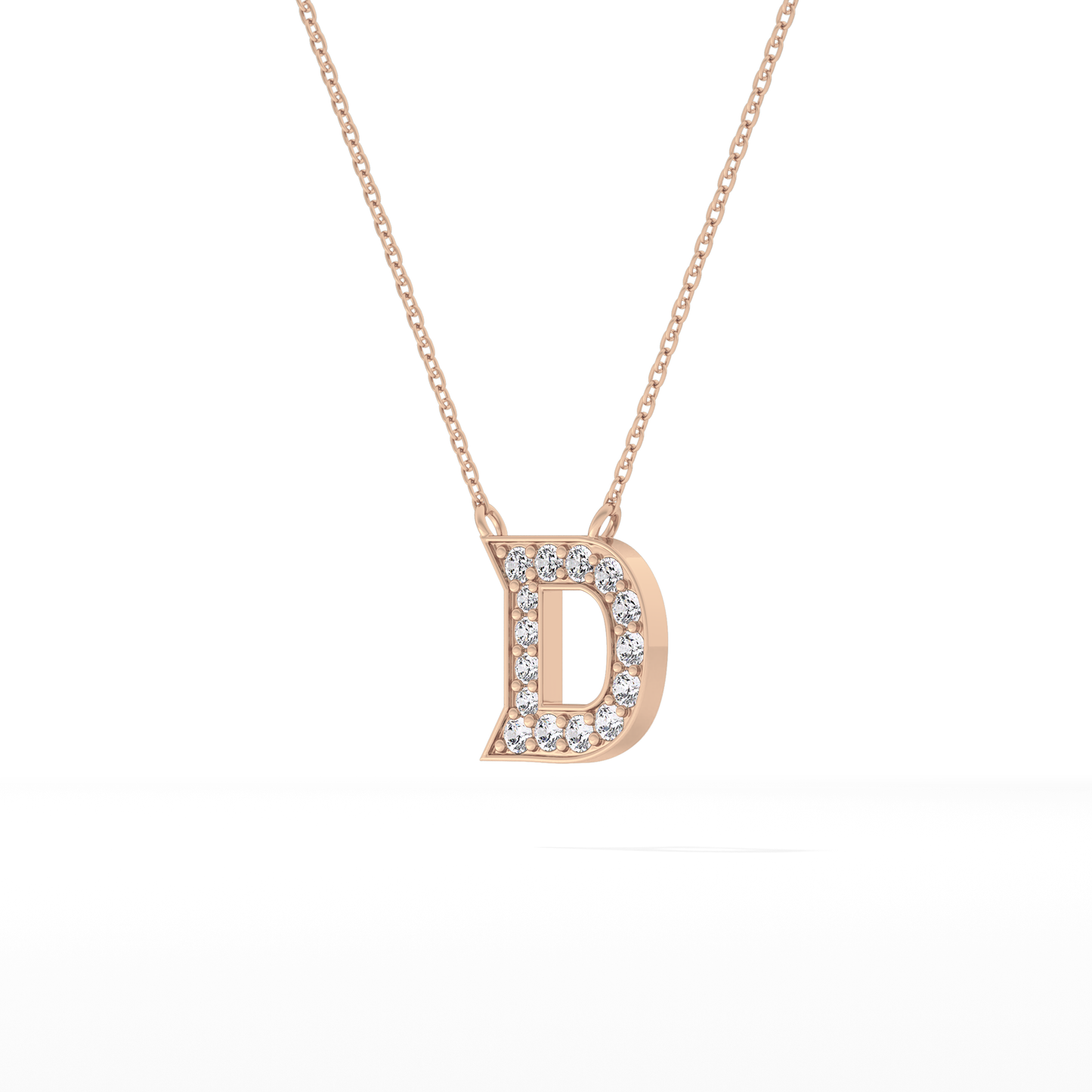 Classic 0.243 TCW Round D Shaped Moissanite Diamond Necklace