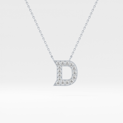 Classic 0.243 TCW Round D Shaped Moissanite Diamond Necklace