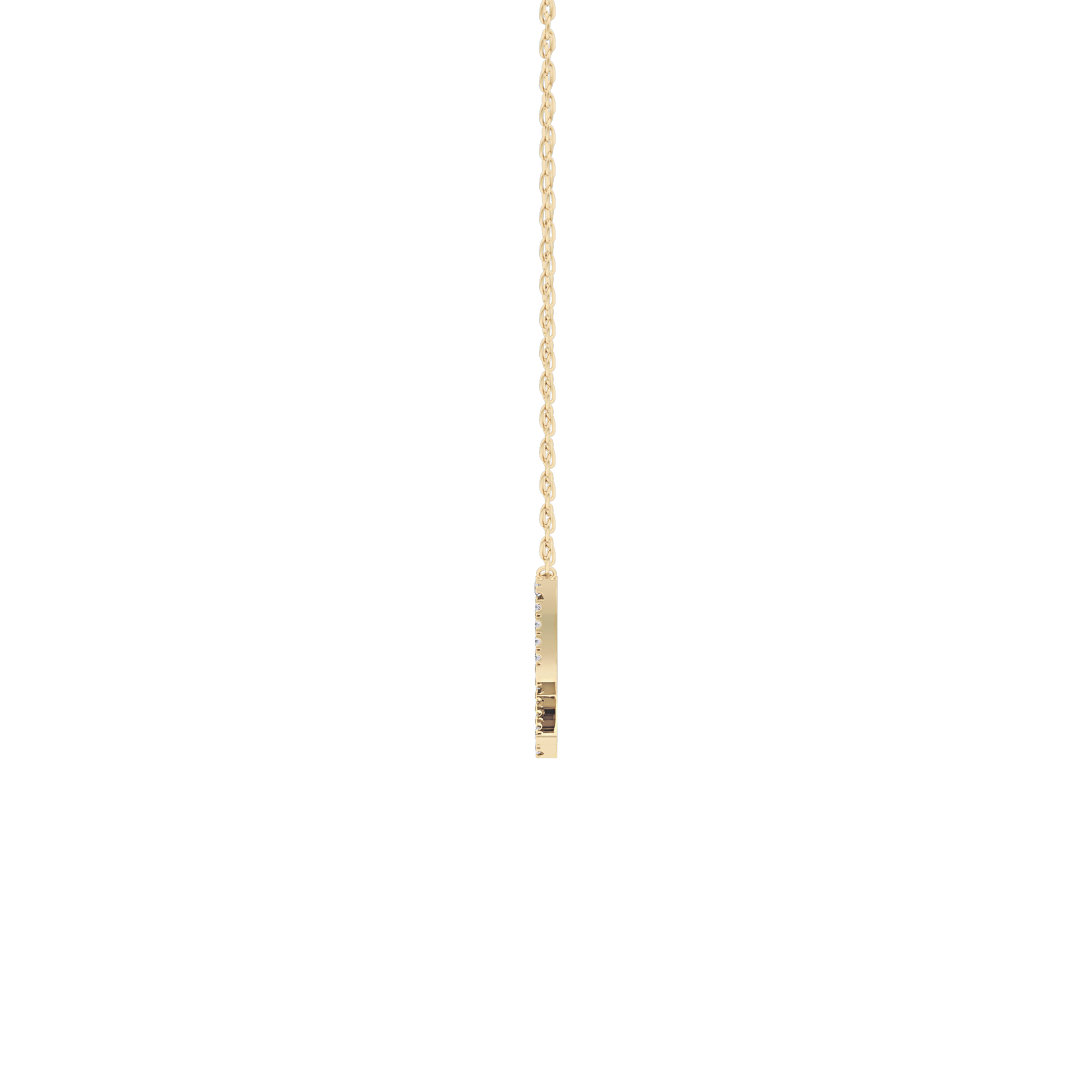 Classic 0.042 TCW Round Zodiac Sagittarius Shaped Moissanite Diamond Necklace