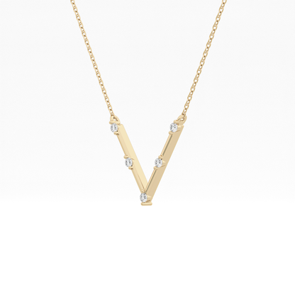 Classic 0.08 TCW Round Moissanite Diamond Necklace
