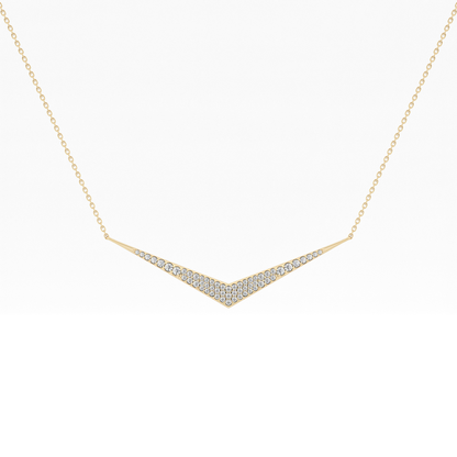 Classic 0.272 TCW Round Cut Moissanite Diamond Necklace