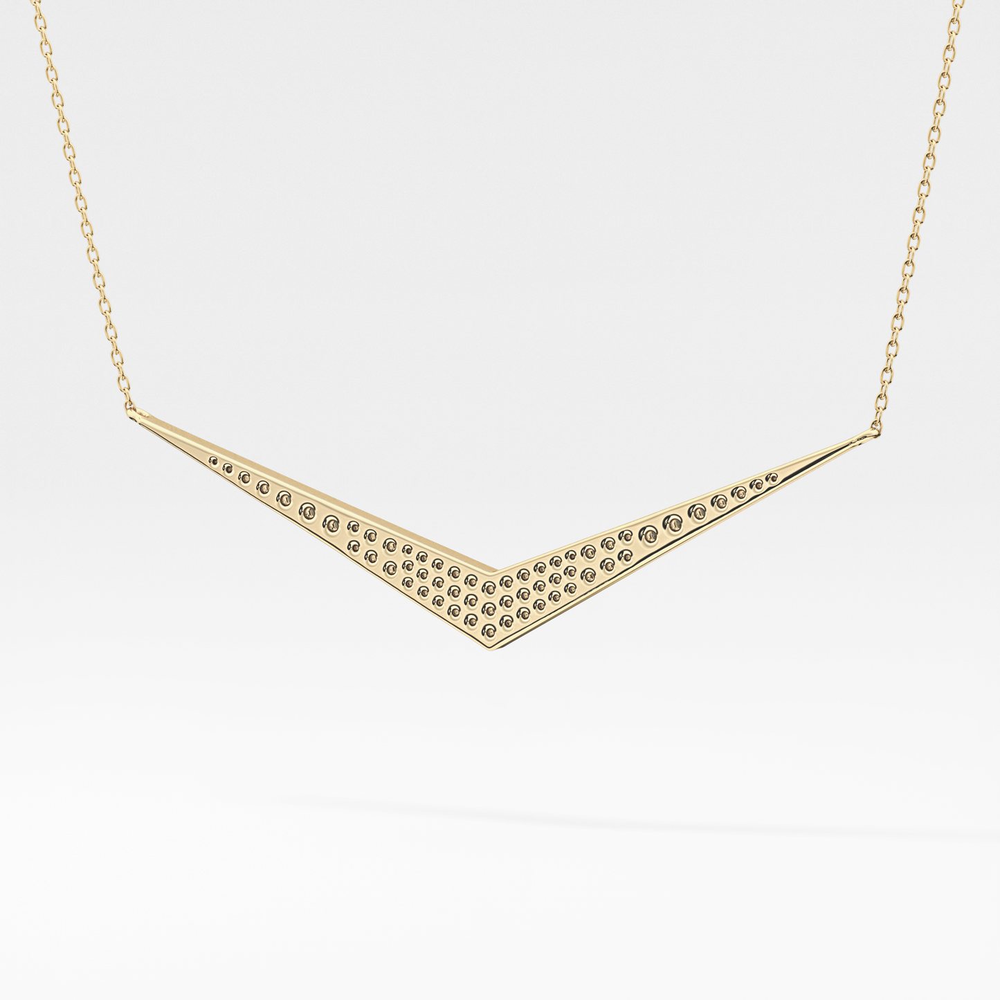 Classic 0.272 TCW Round Cut Moissanite Diamond Necklace