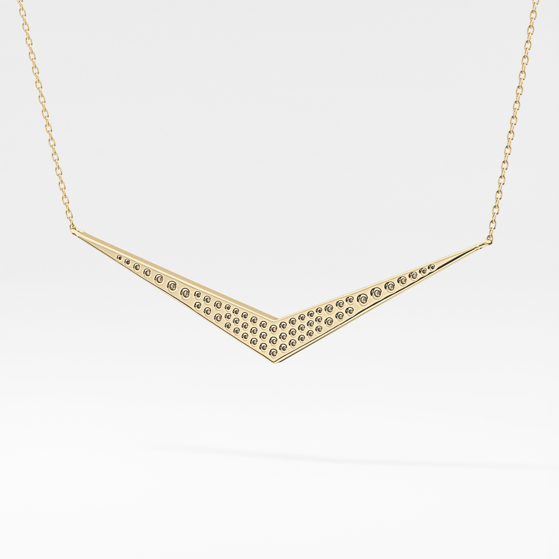 Classic 0.272 TCW Round Cut Moissanite Diamond Necklace