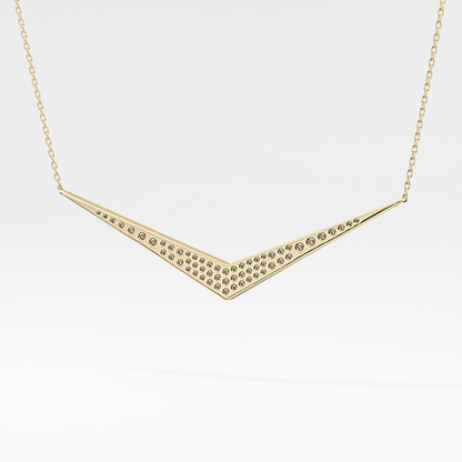 Classic 0.272 TCW Round Cut Moissanite Diamond Necklace
