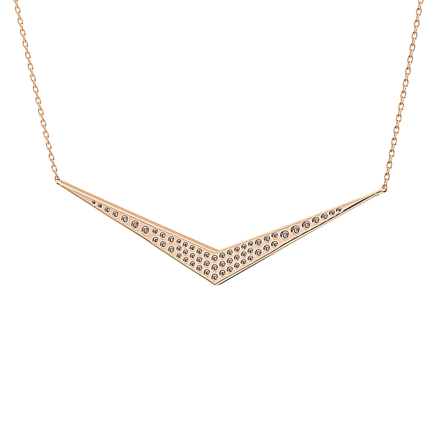 Classic 0.272 TCW Round Cut Moissanite Diamond Necklace