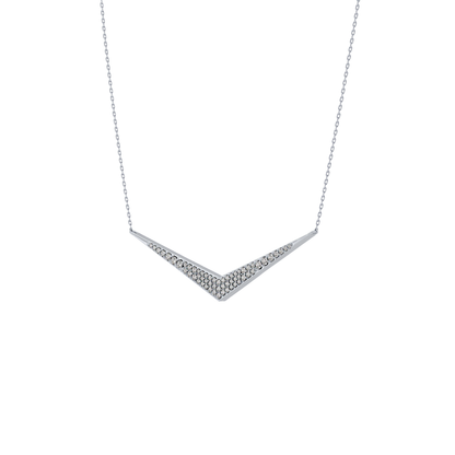 Classic 0.272 TCW Round Cut Moissanite Diamond Necklace