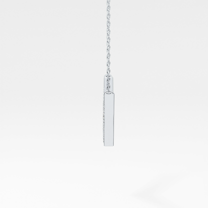 Classic 0.272 TCW Round Cut Moissanite Diamond Necklace