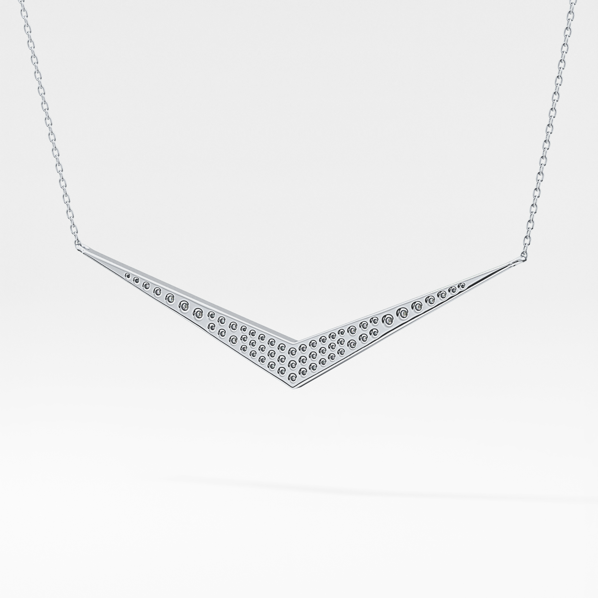 Classic 0.272 TCW Round Cut Moissanite Diamond Necklace