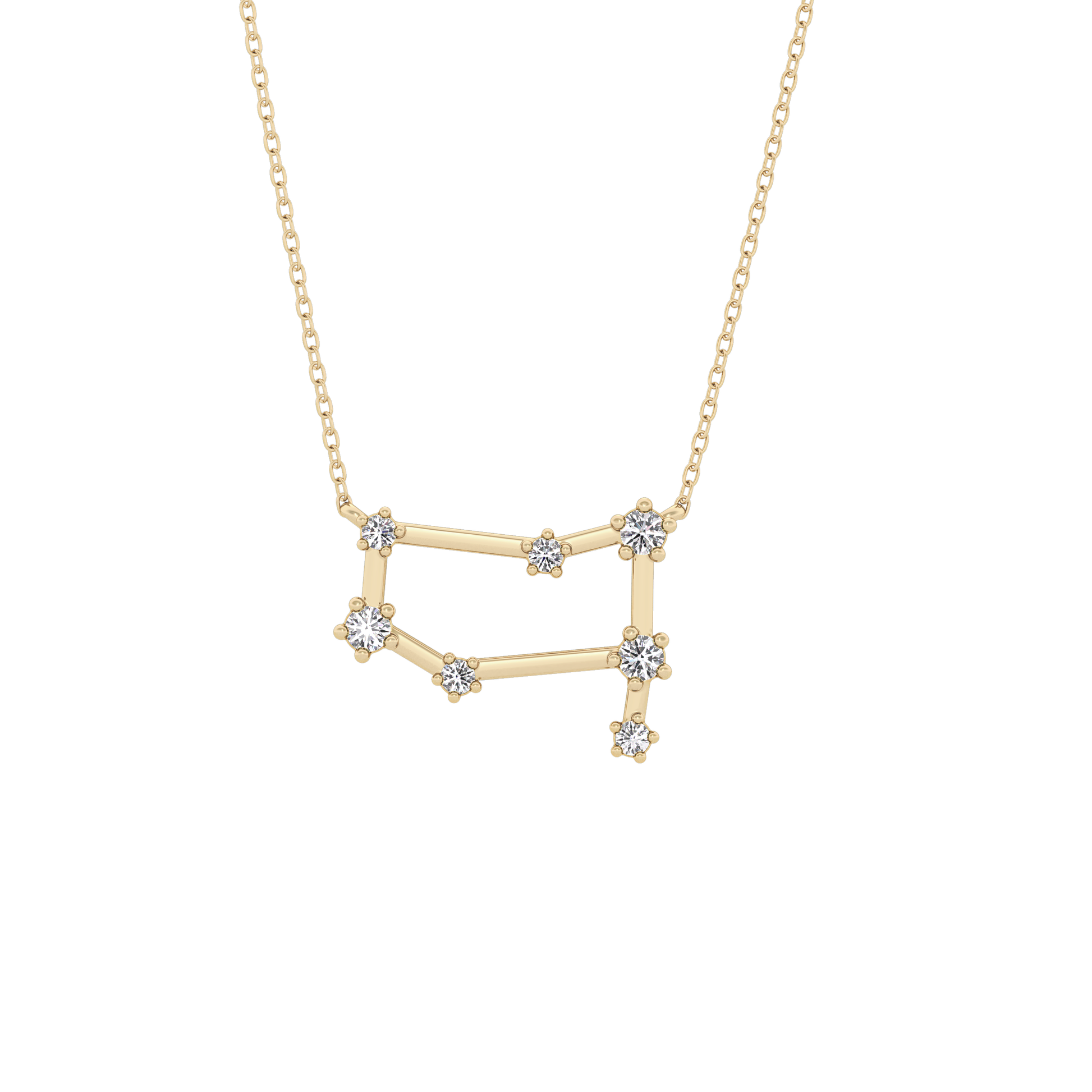 Classic 0.18 TCW Round Cut Moissanite Diamond Necklace