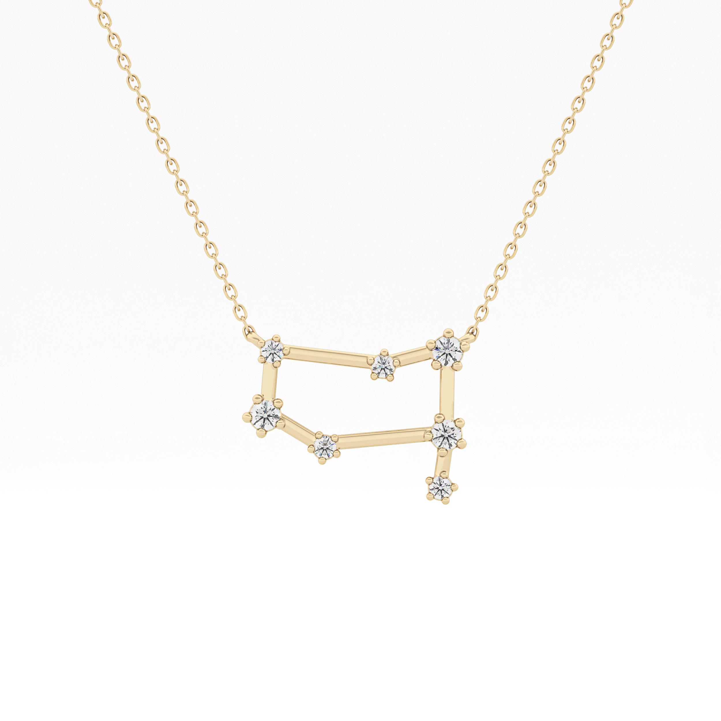 Classic 0.18 TCW Round Cut Moissanite Diamond Necklace