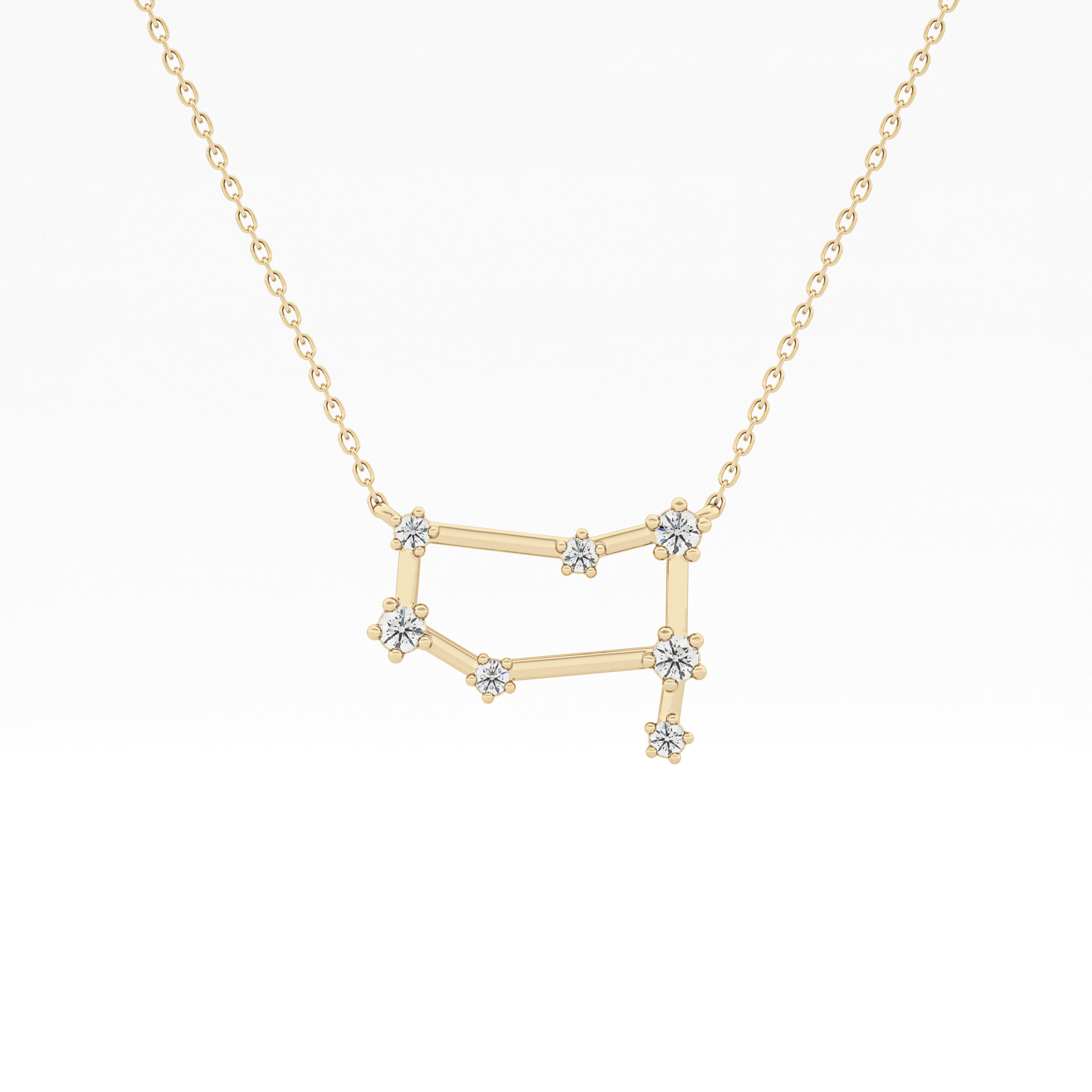 Classic 0.18 TCW Round Cut Moissanite Diamond Necklace