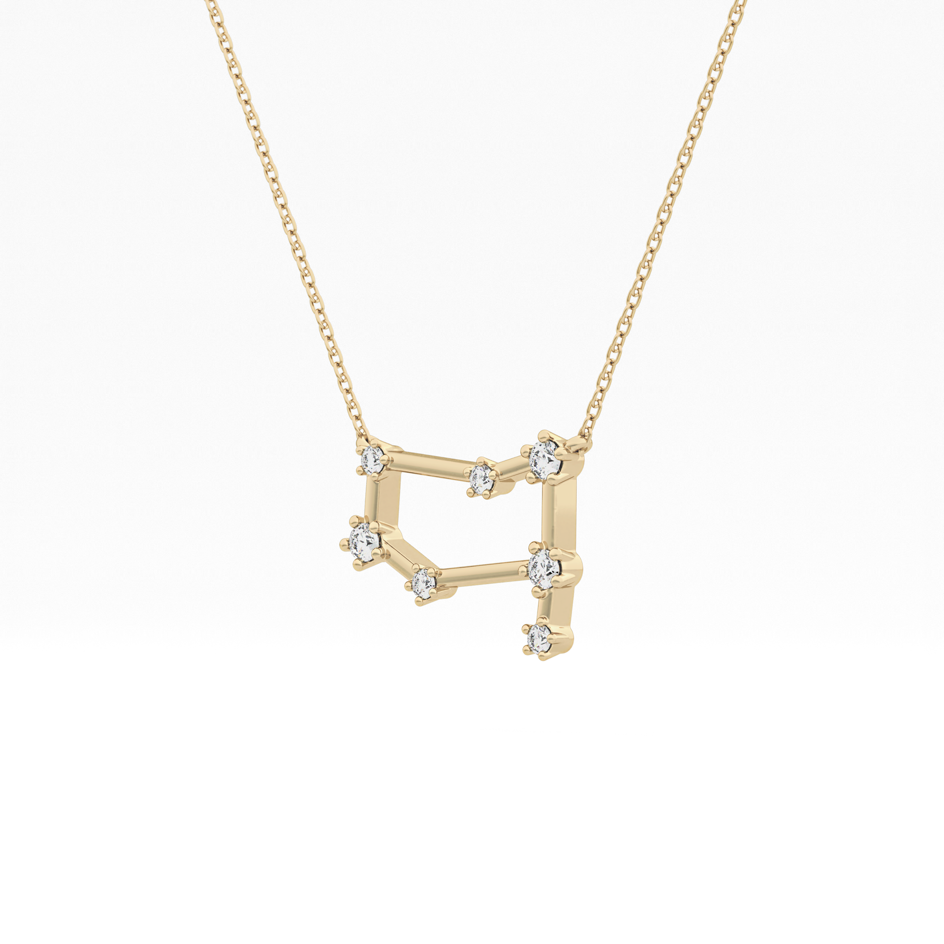 Classic 0.18 TCW Round Cut Moissanite Diamond Necklace