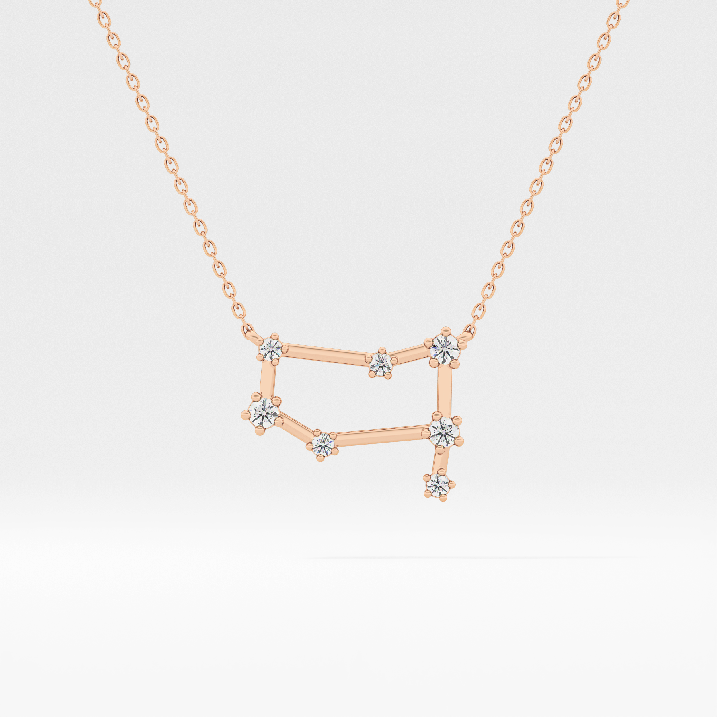 Classic 0.18 TCW Round Cut Moissanite Diamond Necklace