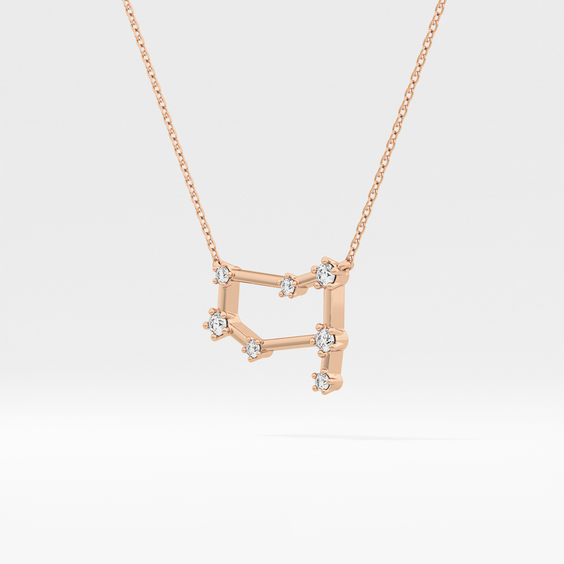 Classic 0.18 TCW Round Cut Moissanite Diamond Necklace