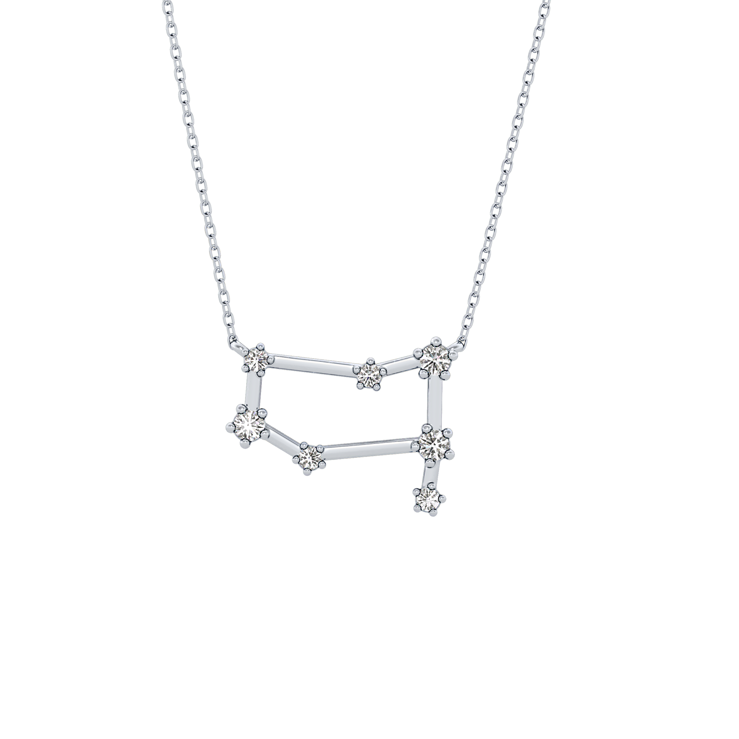 Classic 0.18 TCW Round Cut Moissanite Diamond Necklace