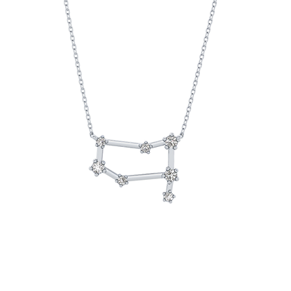 Classic 0.18 TCW Round Cut Moissanite Diamond Necklace