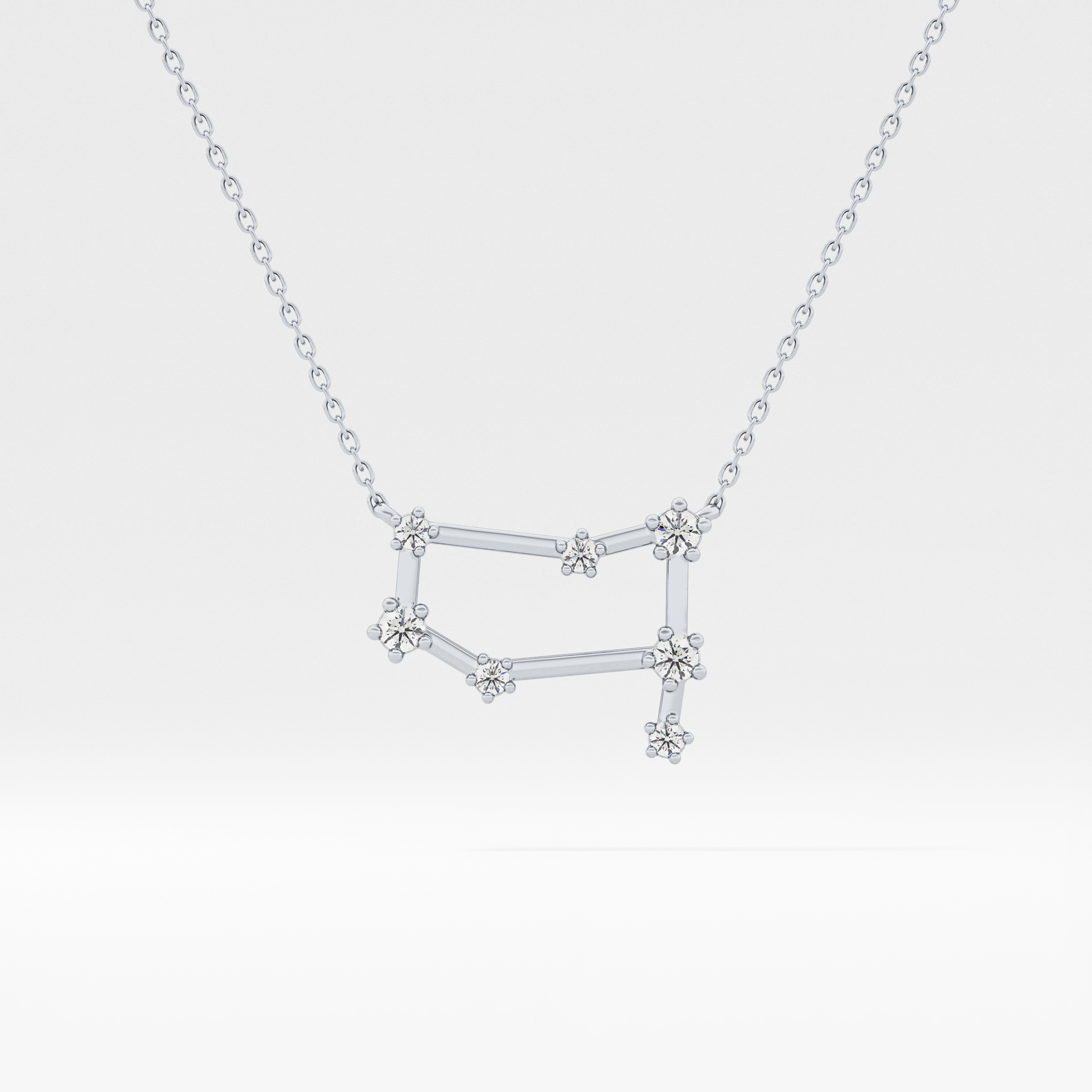 Classic 0.18 TCW Round Cut Moissanite Diamond Necklace