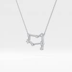 Classic 0.18 TCW Round Cut Moissanite Diamond Necklace