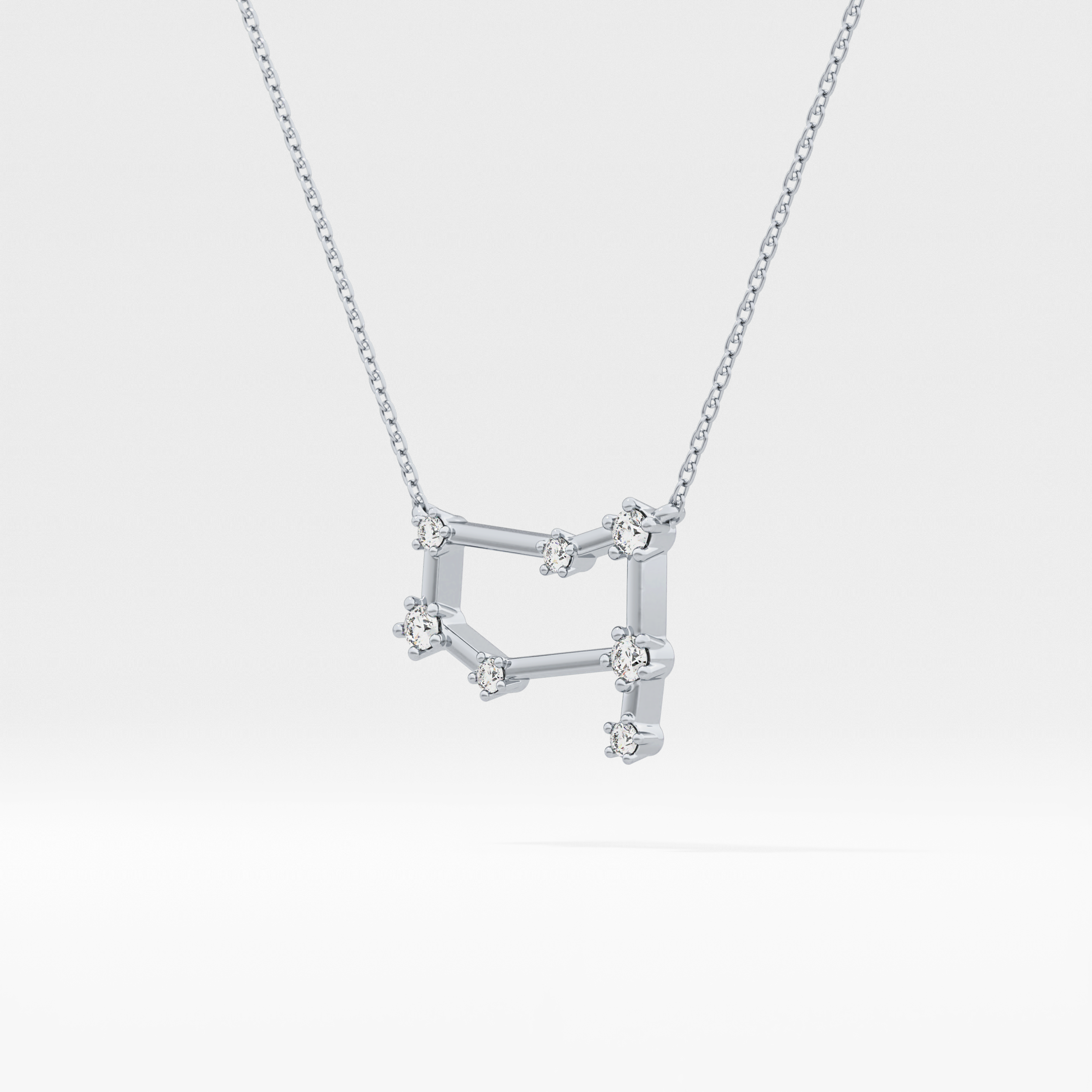 Classic 0.18 TCW Round Cut Moissanite Diamond Necklace