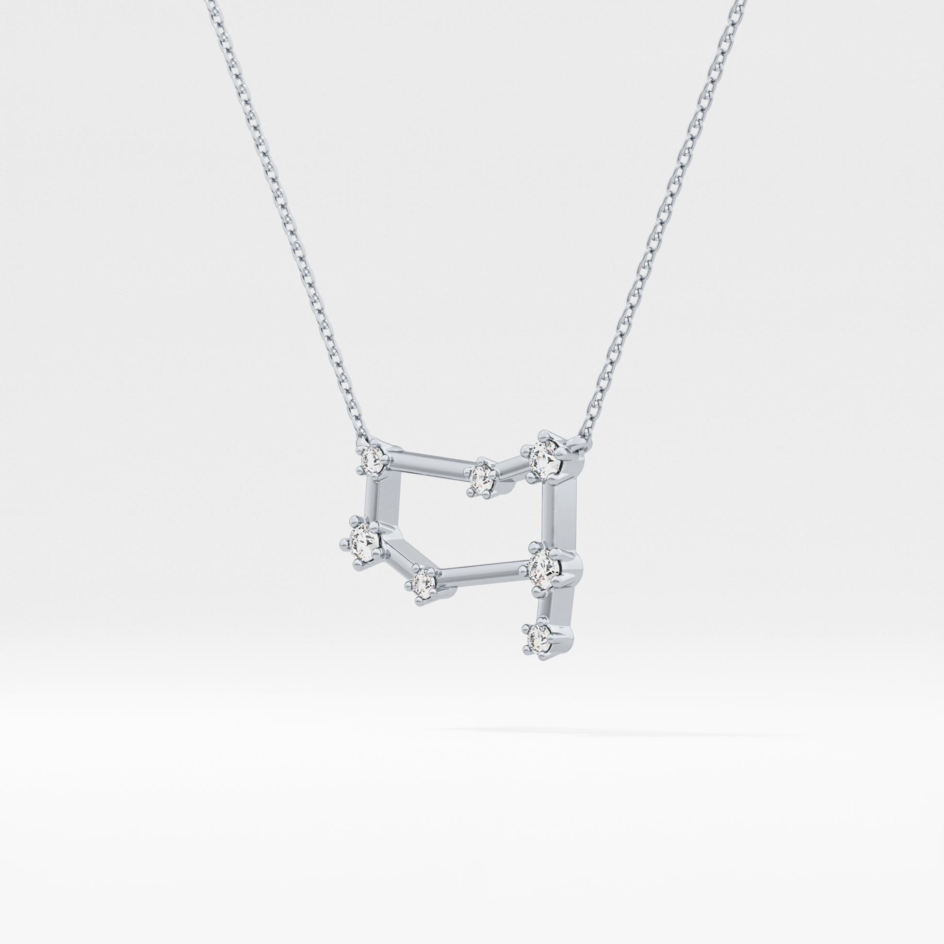 Classic 0.18 TCW Round Cut Moissanite Diamond Necklace
