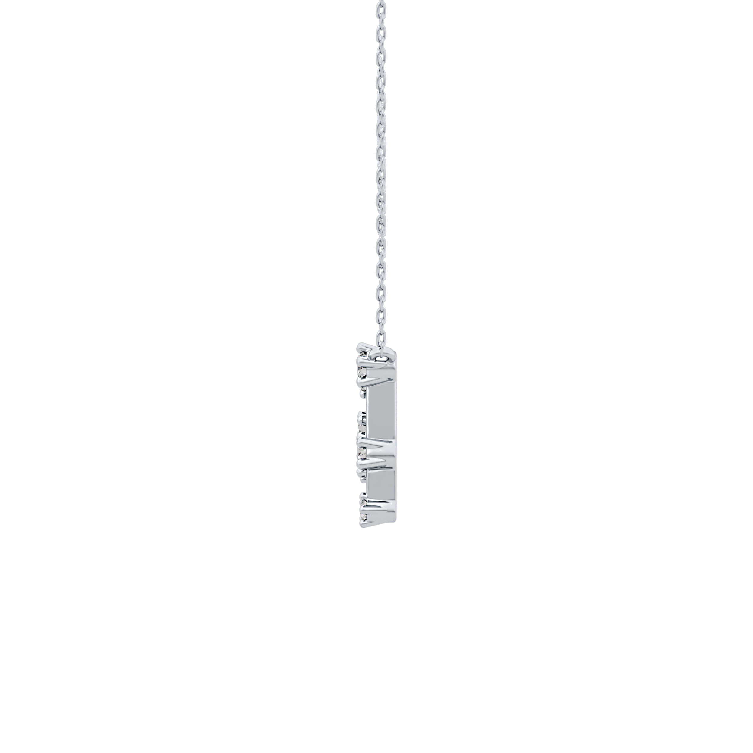 Classic 0.18 TCW Round Cut Moissanite Diamond Necklace