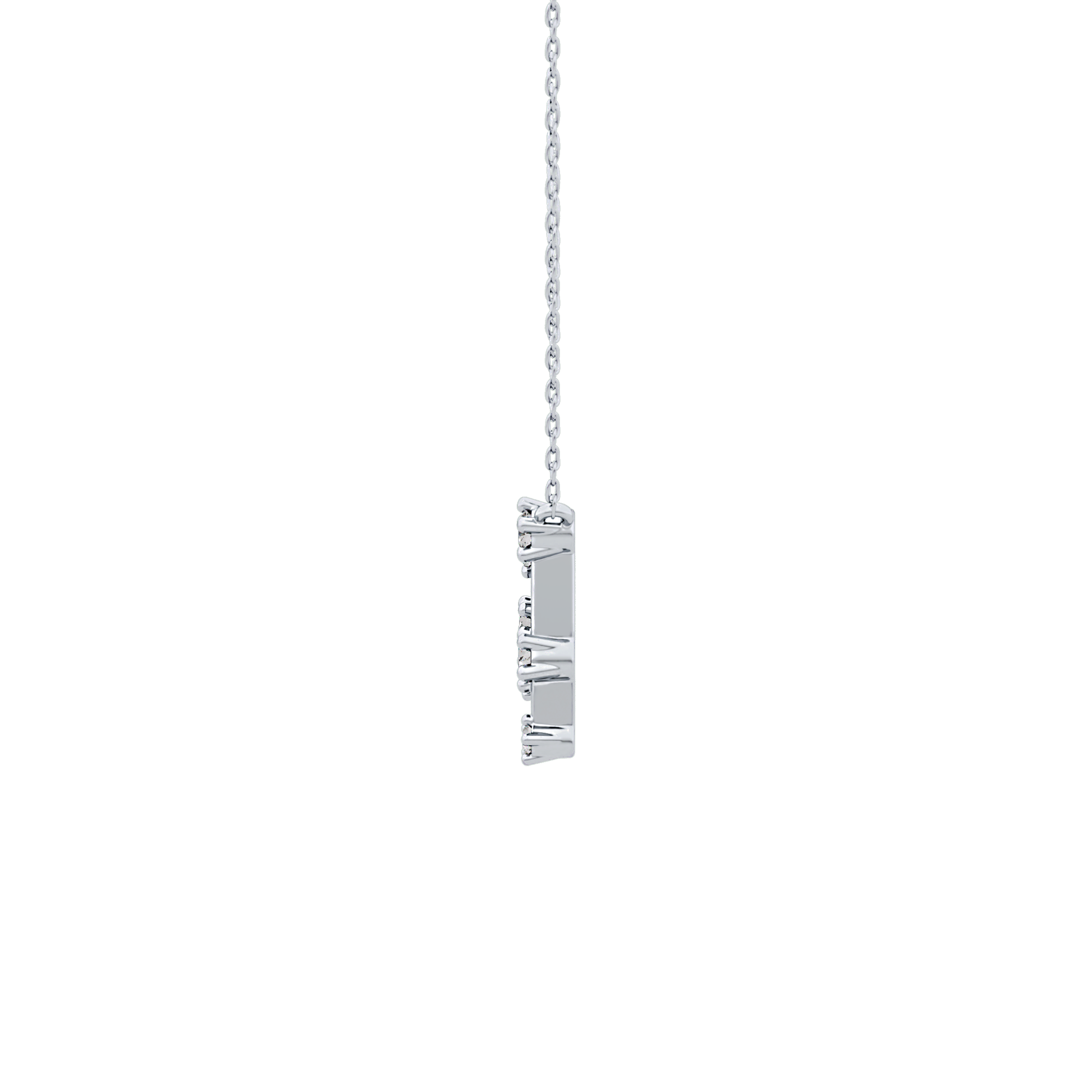 Classic 0.18 TCW Round Cut Moissanite Diamond Necklace